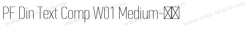 PF Din Text Comp W01 Medium字体转换